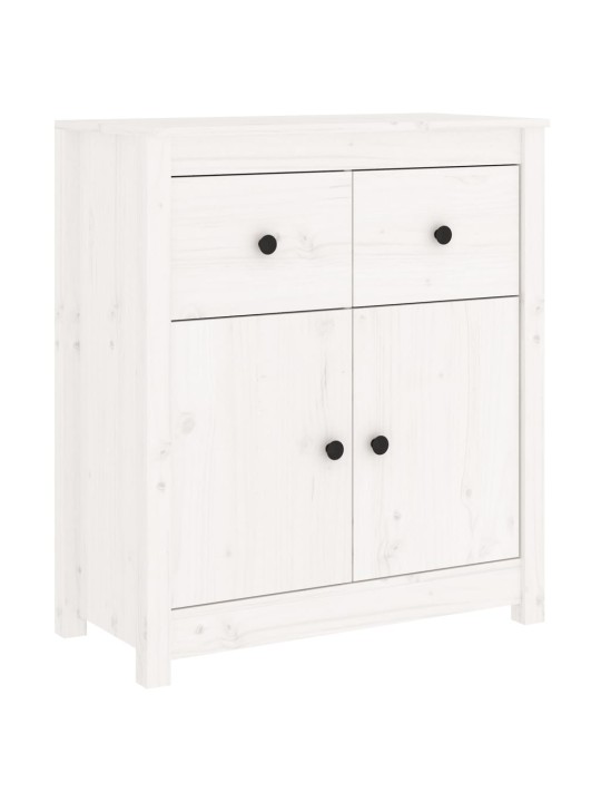 Kumode, balta, 70x35x80 cm, priedes masīvkoks