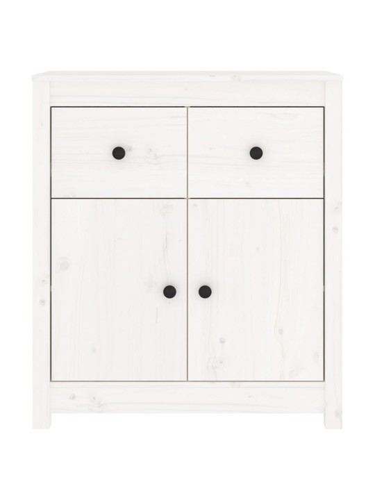 Kumode, balta, 70x35x80 cm, priedes masīvkoks