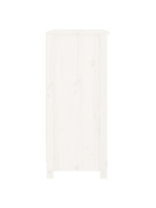 Kumode, balta, 70x35x80 cm, priedes masīvkoks