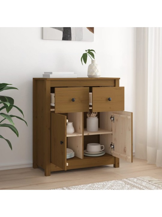 Kumode, medus brūna, 70x35x80 cm, priedes masīvkoks