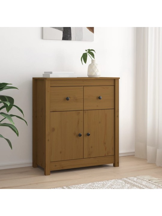 Kumode, medus brūna, 70x35x80 cm, priedes masīvkoks