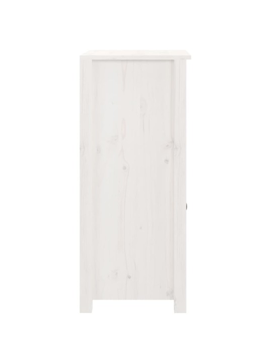 Kumode, balta, 40x35x80 cm, priedes masīvkoks