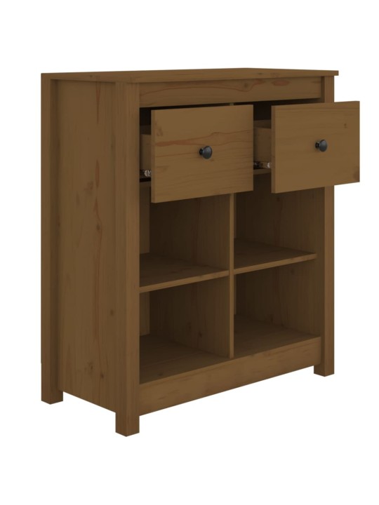 Kumode, medus brūna, 70x35x80 cm, priedes masīvkoks