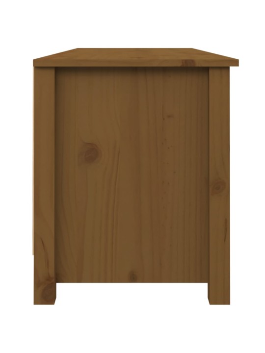 Apavu plaukts, medus brūns, 110x38x45,5 cm, priedes masīvkoks
