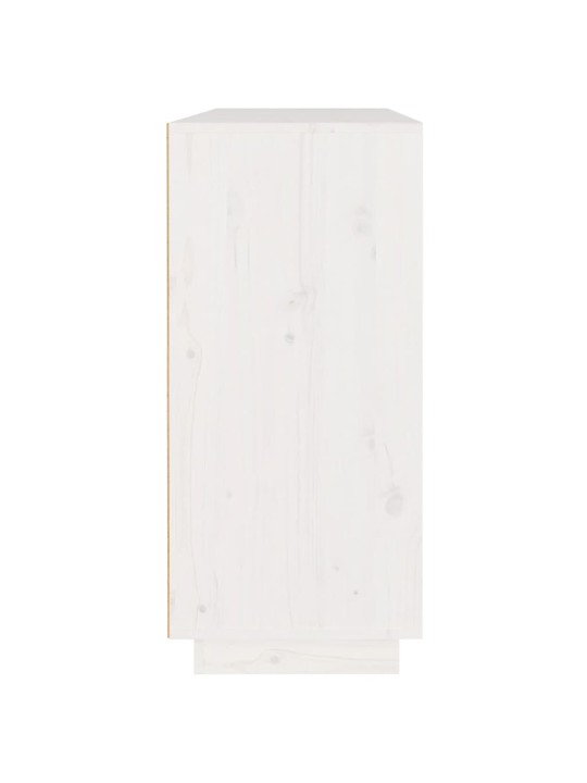 Kumode, balta, 110x34x75 cm, priedes masīvkoks