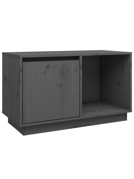 Tv skapītis, pelēks, 74x35x44 cm, priedes masīvkoks