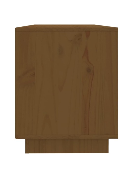 Tv skapītis, medus brūns, 110,5x35x44 cm, priedes masīvkoks