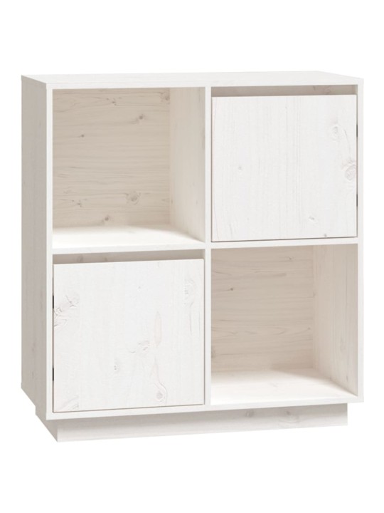 Kumode, balta, 74x35x80 cm, priedes masīvkoks