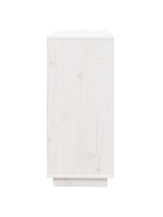 Kumode, balta, 74x35x80 cm, priedes masīvkoks