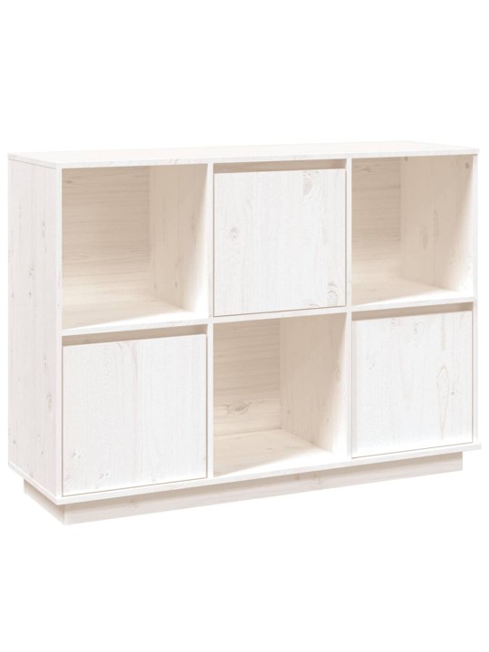 Kumode, balta, 110,5x35x80 cm, priedes masīvkoks