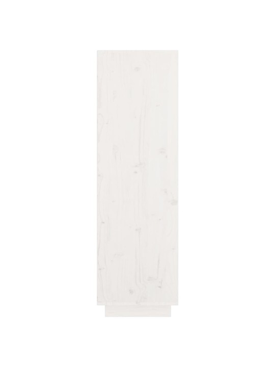 Augstais skapītis, balts, 74x35x117 cm, priedes masīvkoks