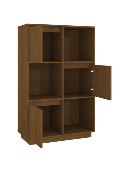 Augstais skapītis, medus brūns, 74x35x117 cm, priedes masīvkoks