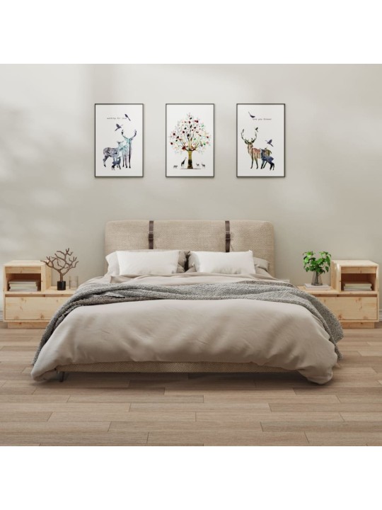 Naktsskapīši, 2 gab., 60x34x51 cm, priedes masīvkoks