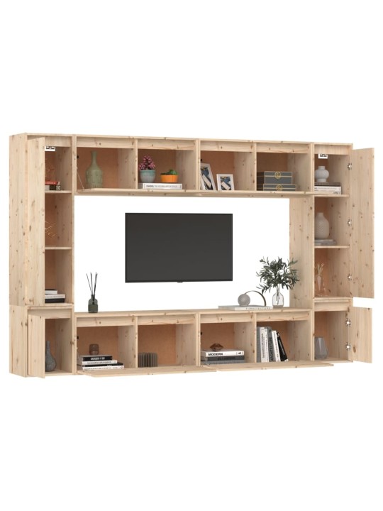 Tv skapīši, 8 gab., priedes masīvkoks