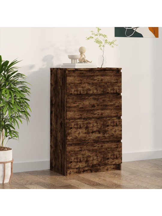 Kumode, ozolkoka krāsā, 60x35x98,5 cm, inženierijas koks