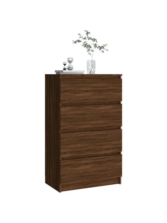 Kumode, ozolkoka krāsā, 60x35x98,5 cm, inženierijas koks