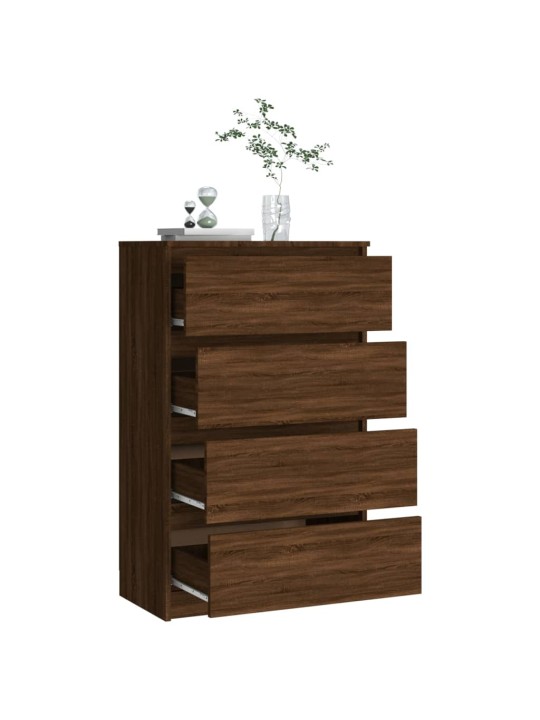 Kumode, ozolkoka krāsā, 60x35x98,5 cm, inženierijas koks