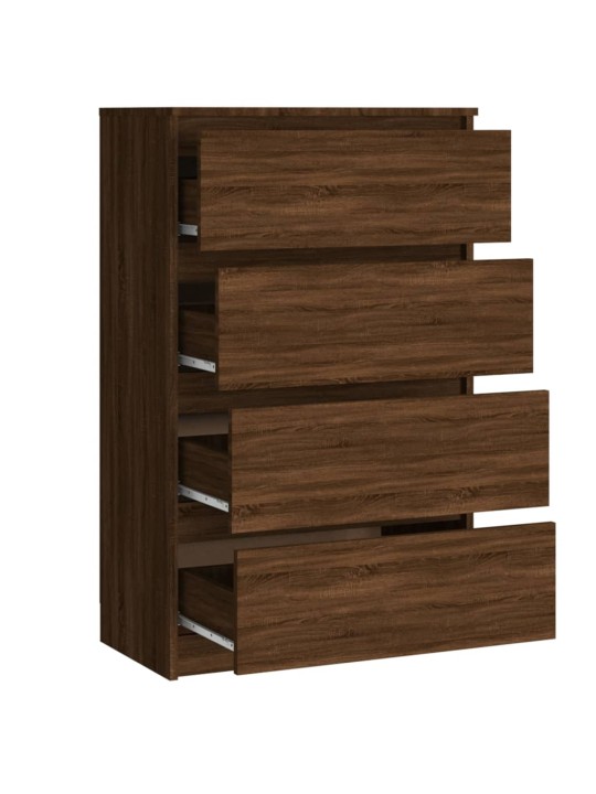 Kumode, ozolkoka krāsā, 60x35x98,5 cm, inženierijas koks