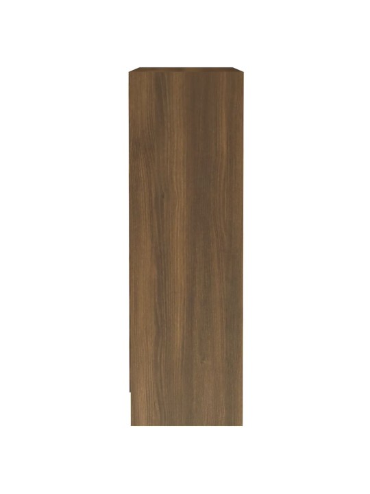 Grāmatplaukts, ozolkoka krāsā, 60x24x76 cm, inženierijas koks