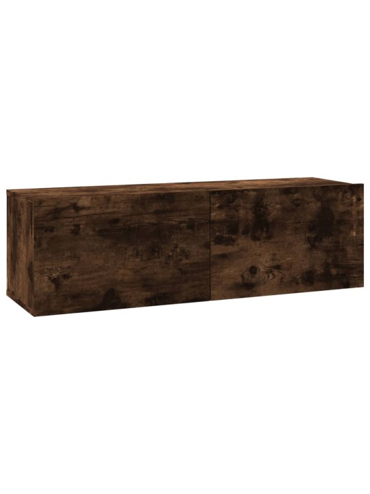 Tv sienas skapītis, ozolkoka, 100x30x30 cm, inženierijas koks