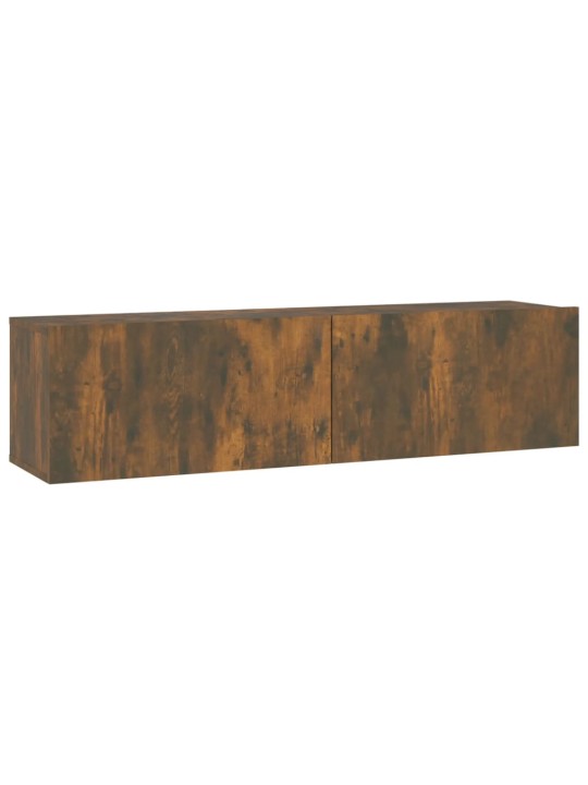 Tv sienas skapītis, ozolkoka, 120x30x30 cm, inženierijas koks