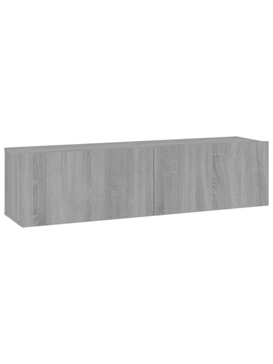 Tv skapītis, pelēcīga ozolkoka, 120x30x30 cm, inženierijas koks