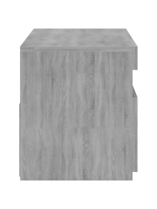 Tv skapītis ar led lampiņām, pelēka ozola krāsa, 75x35x40 cm