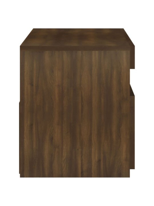 Tv skapītis ar led lampiņām, ozolkoka krāsa, 75x35x40 cm