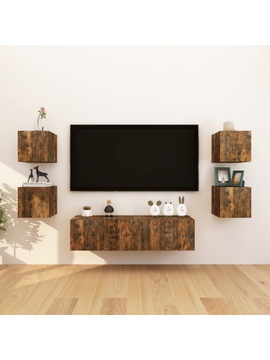Sienas tv skapītis, ozolkoka krāsa, 30,5x30x30 cm