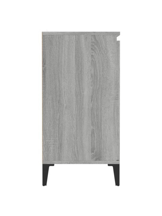 Kumode, pelēcīga ozola krāsā, 60x35x70 cm, inženierijas koks