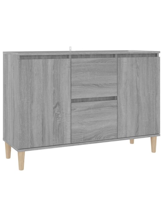 Kumode, pelēka ozolkoka, 101x35x70 cm, inženierijas koks