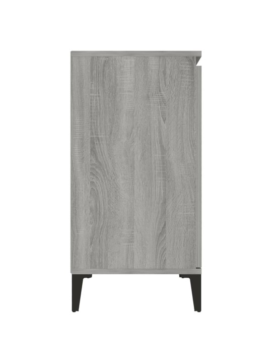 Kumode, pelēcīga ozola krāsā, 104x35x70 cm, inženierijas koks