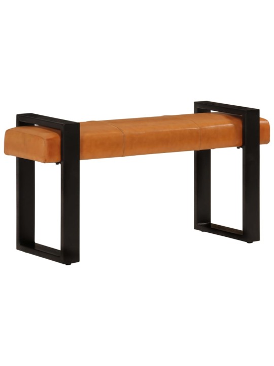 Sols, melns un brūns, 110 cm, īsta kazas āda
