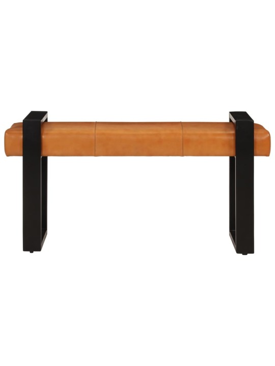 Sols, melns un brūns, 110 cm, īsta kazas āda