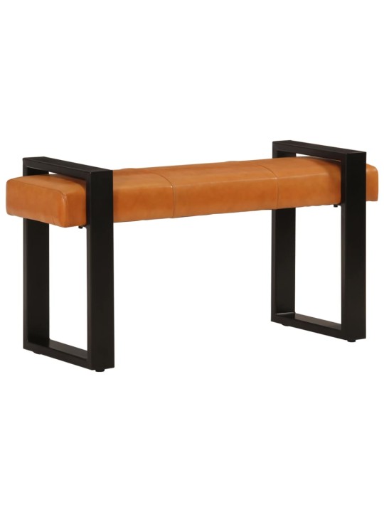 Sols, melns un brūns, 110 cm, īsta kazas āda