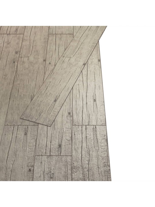 Grīdas dēļi, pašlīmējoši, 2,51 m², 2 mm, ozola brūni, pvc