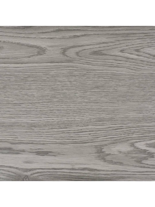 Grīdas dēļi, pašlīmējoši, 2,51 m², 2 mm, tumši pelēki, pvc