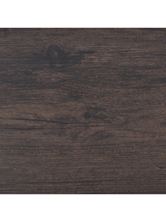 Grīdas dēļi, pašlīmējoši, 2,51 m², 2 mm, tumši brūni, pvc