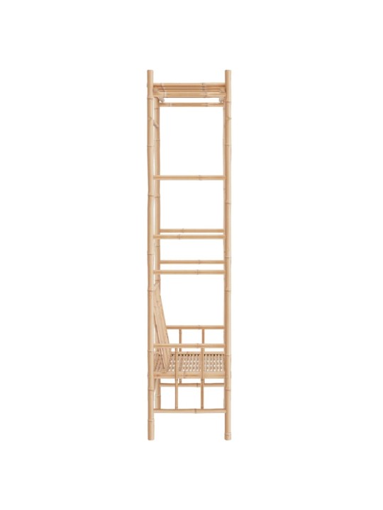 Dārza sols ar pergolu, 116 cm, bambuss