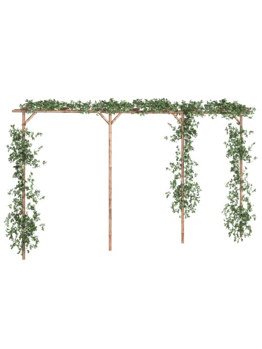 Pergola, 385x40x205 cm, bambuss