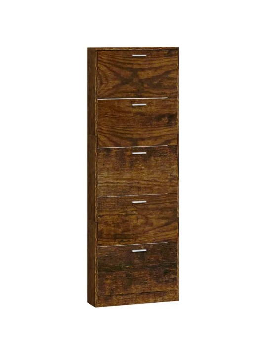Apavu plaukts, ozolkoka krāsa, 59x17x169 cm, inženierijas koks