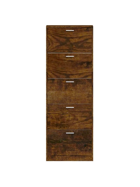 Apavu plaukts, ozolkoka krāsa, 59x17x169 cm, inženierijas koks