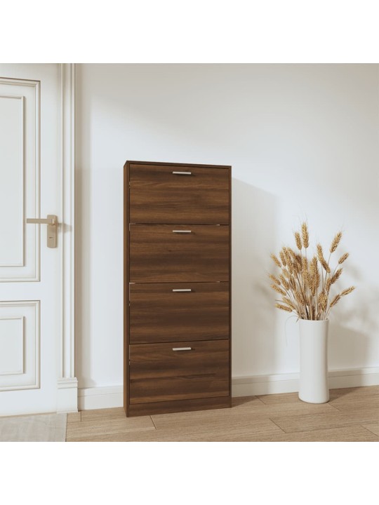 Apavu plaukts, ozolkoka krāsa, 59x17x150 cm, inženierijas koks