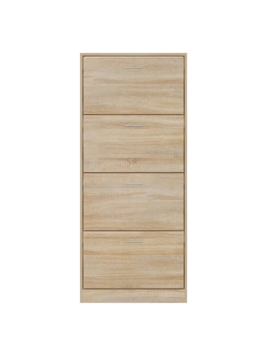 Apavu plaukts, ozolkoka krāsa, 63x24x147 cm, inženierijas koks