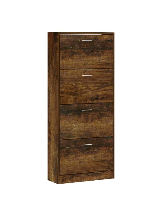 Apavu plaukts, ozolkoka krāsa, 63x24x147 cm, inženierijas koks