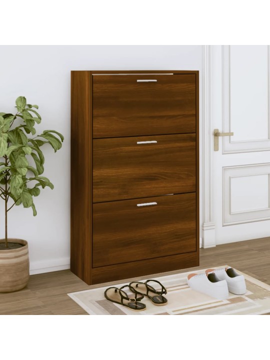 Apavu plaukts, ozolkoka krāsa, 63x24x103 cm, inženierijas koks