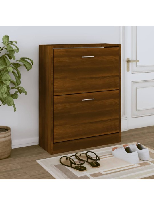 Apavu plaukts, ozolkoka krāsa, 63x24x81 cm, inženierijas koks