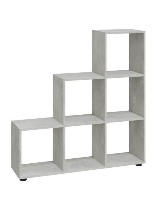 Grāmatu plaukts, betona pelēks, 107 cm, inženierijas koks