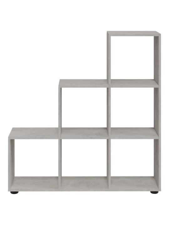 Grāmatu plaukts, betona pelēks, 107 cm, inženierijas koks