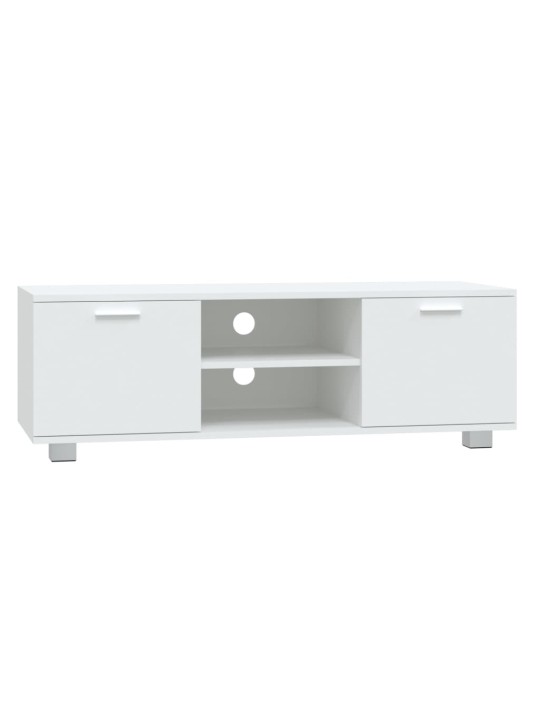 Tv skapītis, balts, 120x40,5x35 cm, inženierijas koks